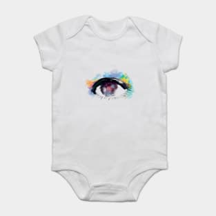 Water Color Eye Baby Bodysuit